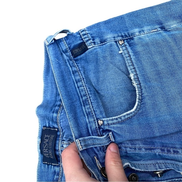 Vintage Versace Jeans Size 36 Blue - Picture 13 of 15